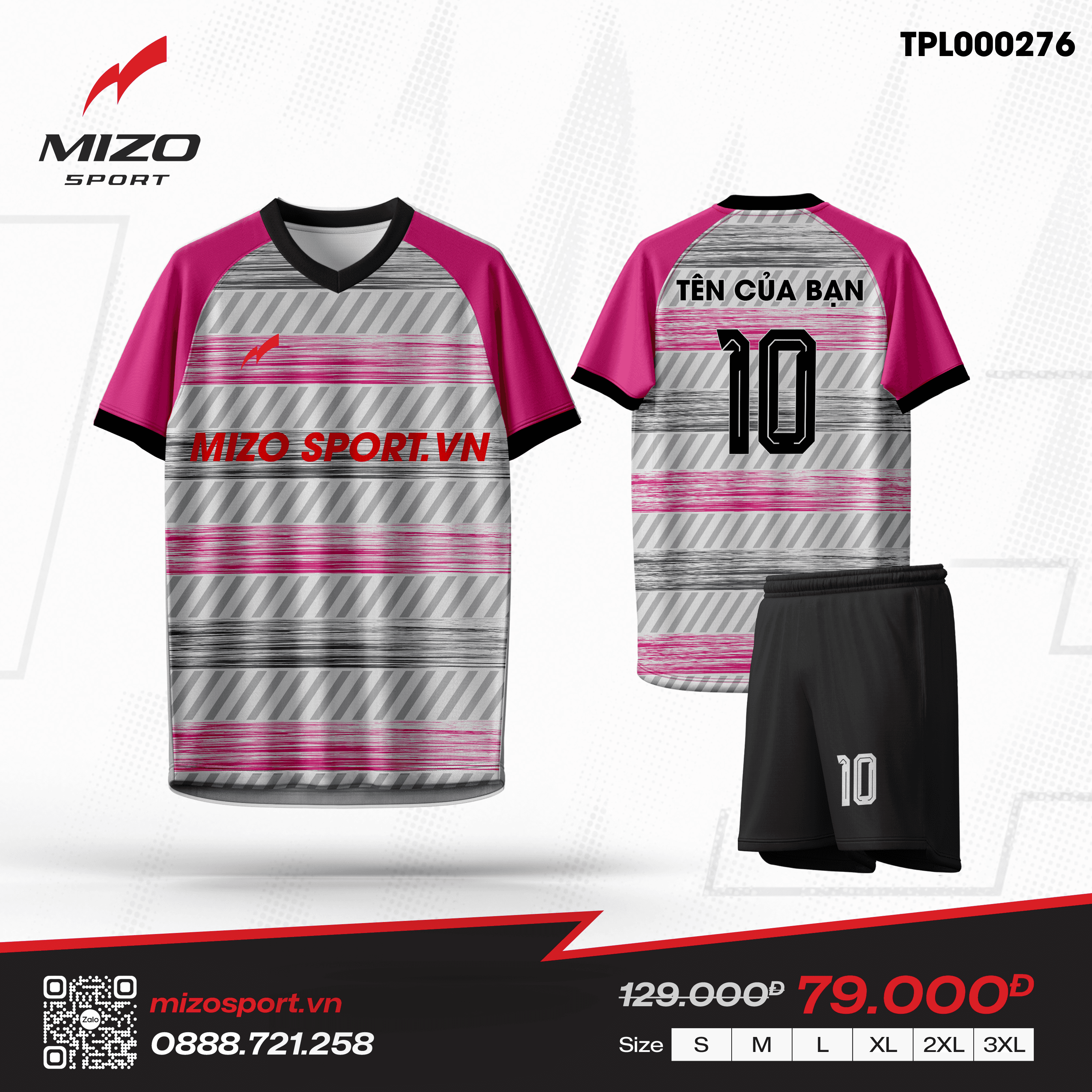 Áo bóng đá thiết kế TPL000276