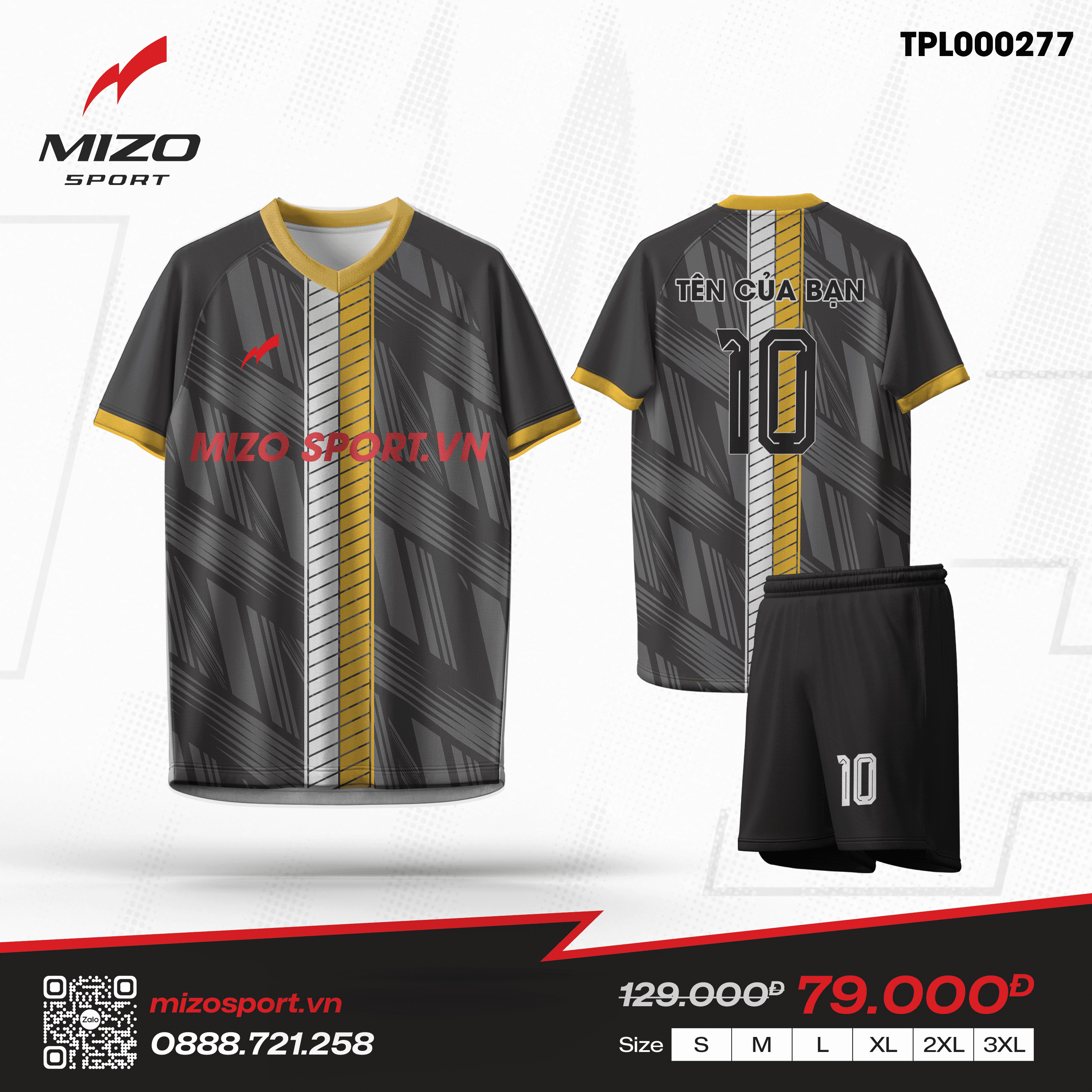 Áo bóng đá thiết kế TPL000277