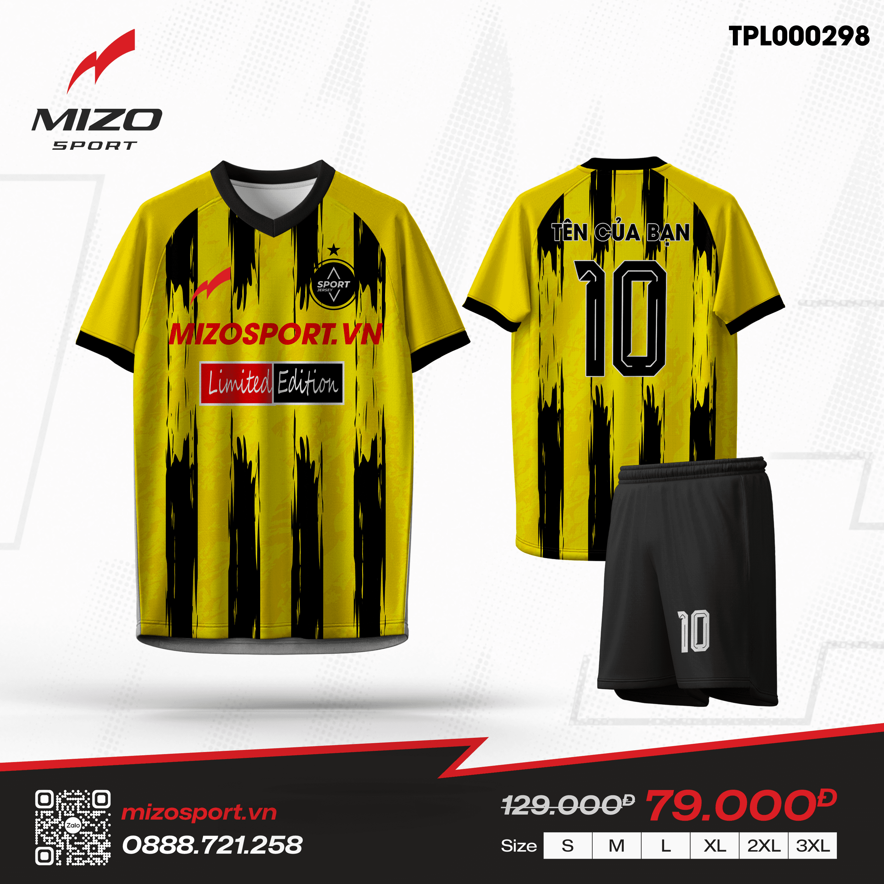 Áo bóng đá thiết kế TPL000298