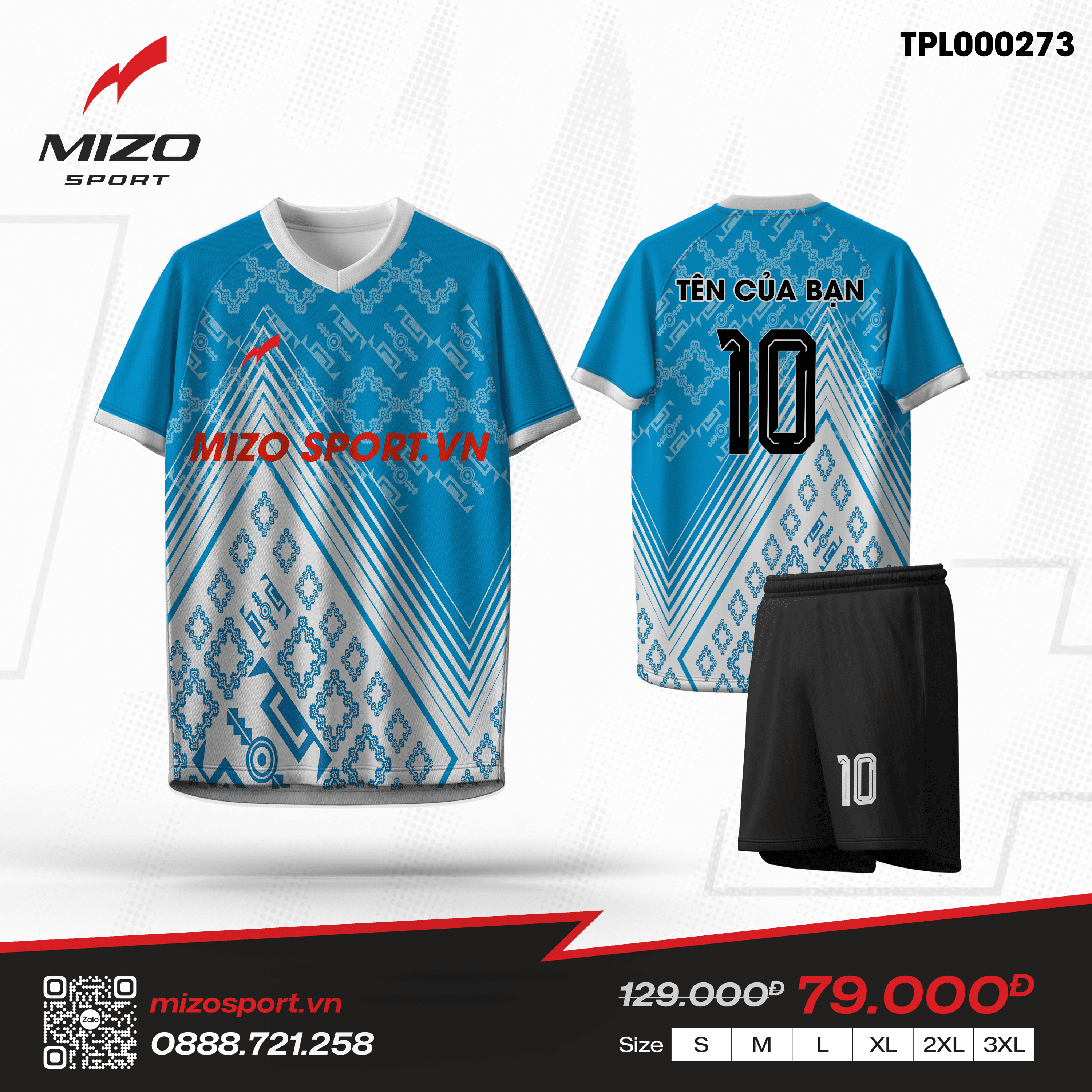Áo bóng đá thiết kế TPL000273
