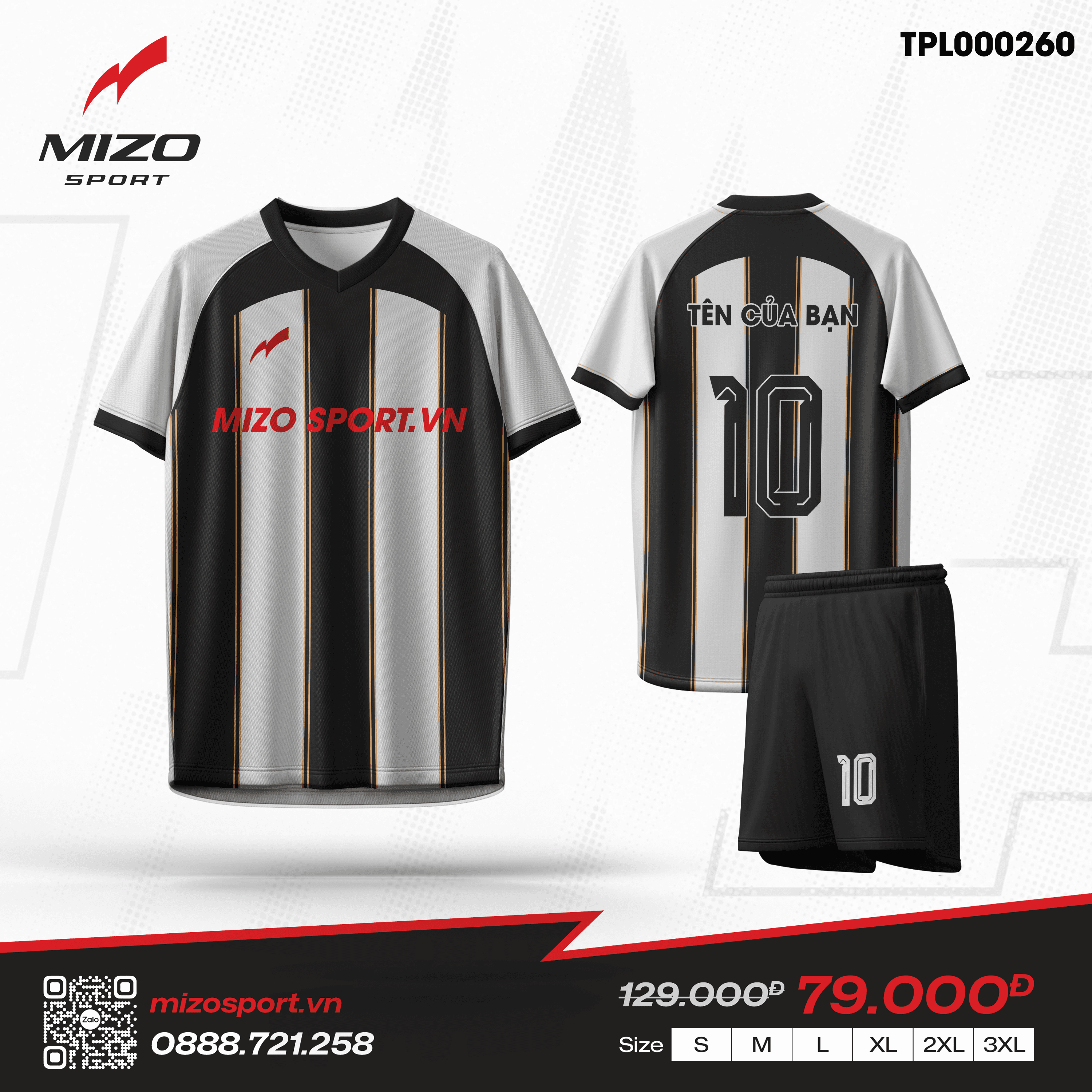 Áo bóng đá thiết kế TPL000260