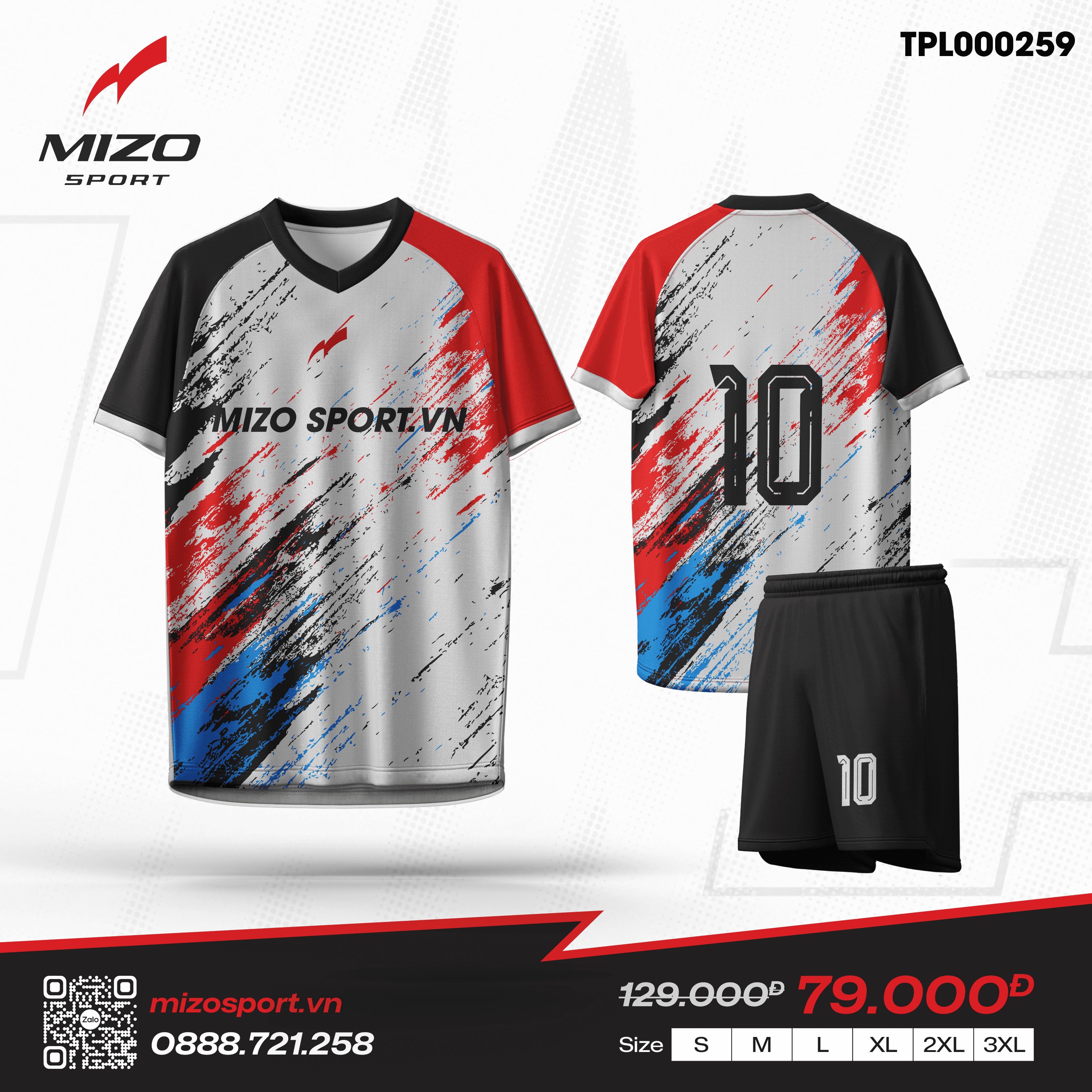 Áo bóng đá thiết kế TPL000259