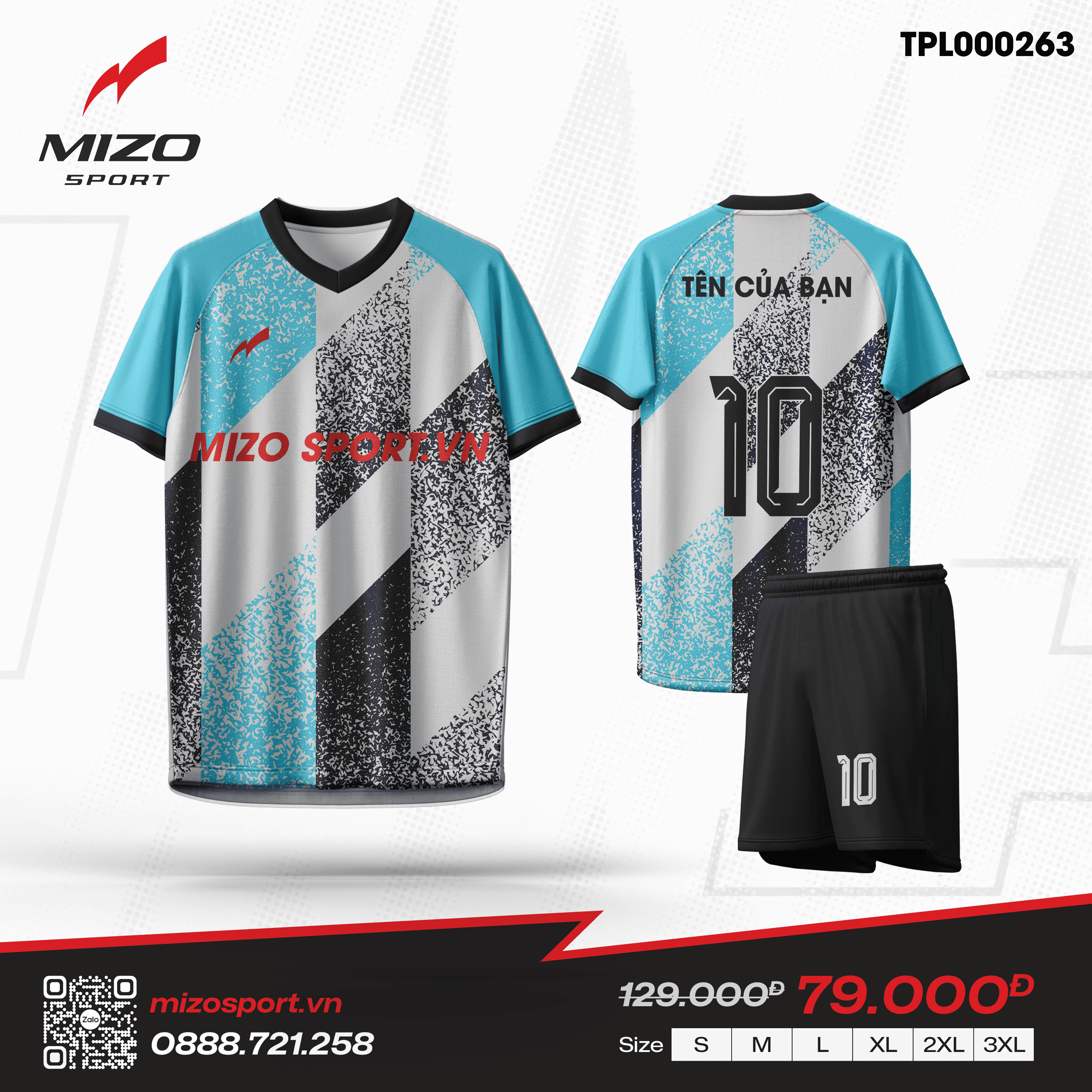Áo bóng đá thiết kế TPL000263