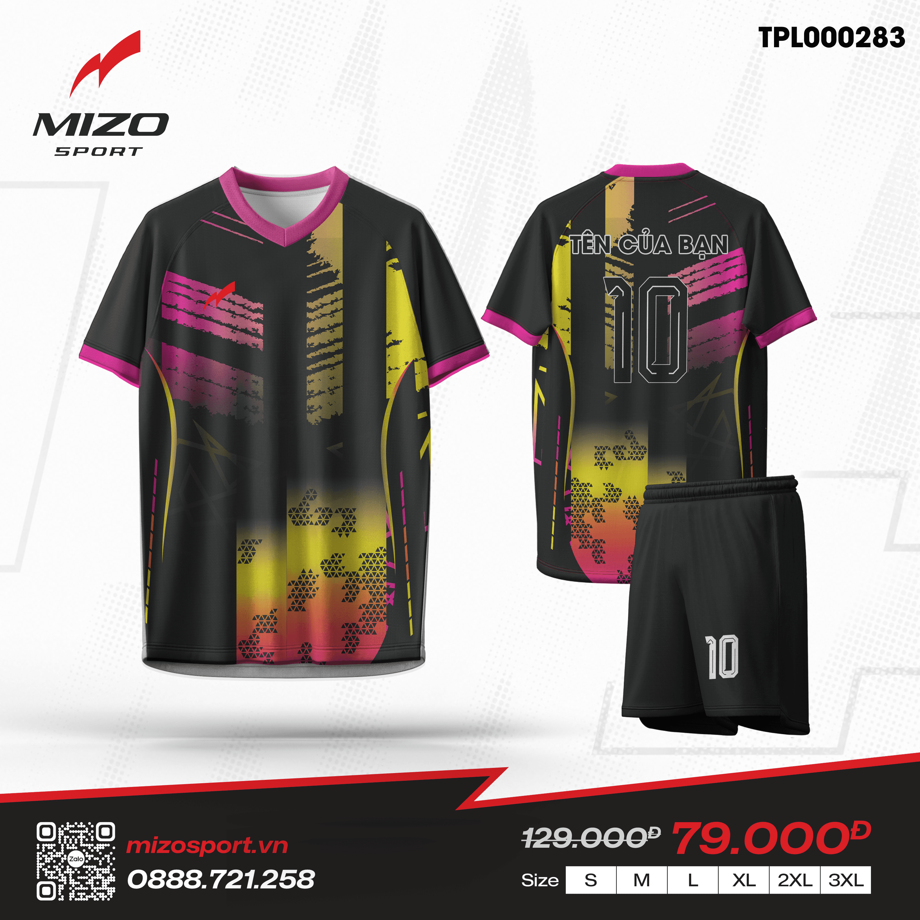 Áo bóng đá thiết kế TPL000283