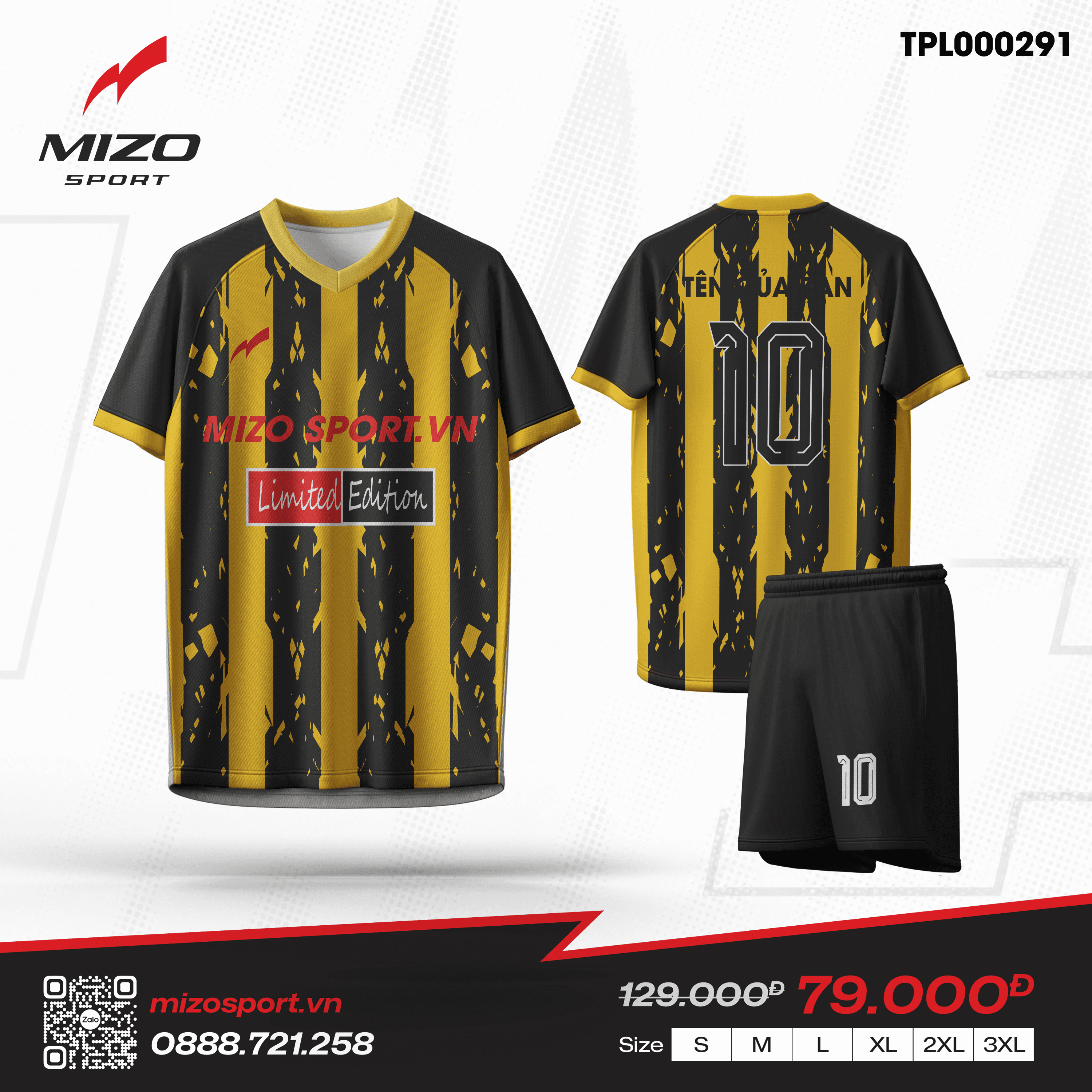 Áo bóng đá thiết kế TPL000291