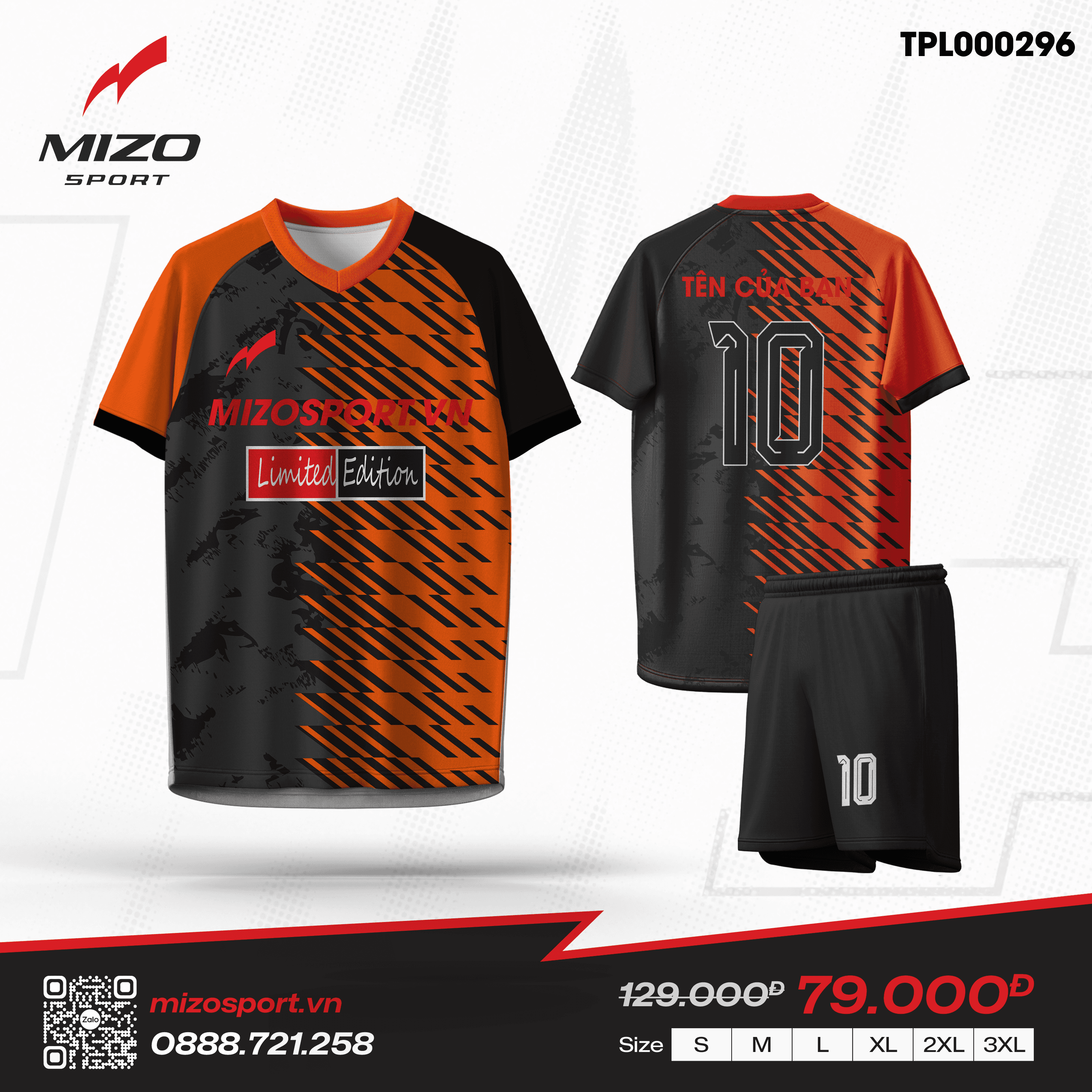 Áo bóng đá thiết kế TPL000296